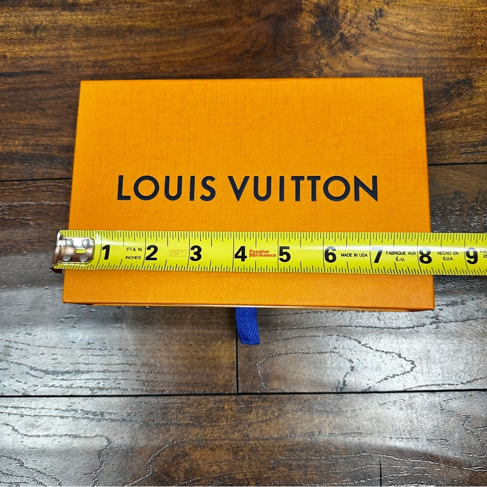 Louis Vuitton 5.5x8 inch storage box in classic orange pull out drawer display - Picture 7 of 8